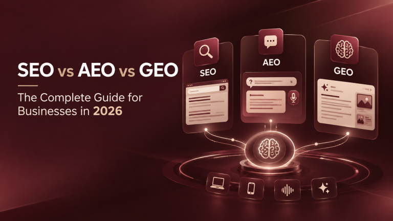 SEO vs AEO vs GEO: The Complete Guide for Businesses in 2026